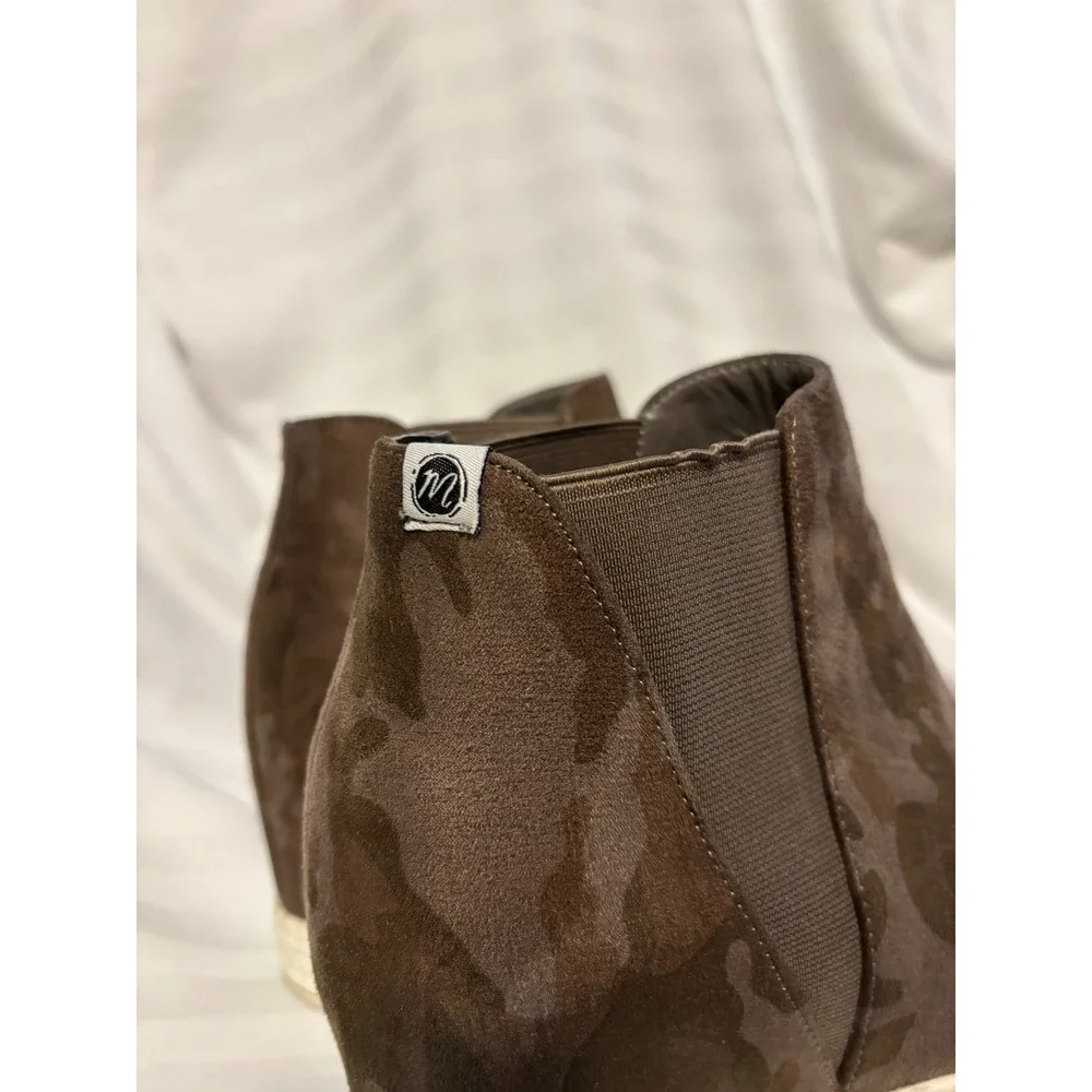 Coconuts by Matisse Womens‎ Wedge Sneaker Brown Camo Ankle Bootie Size 10M